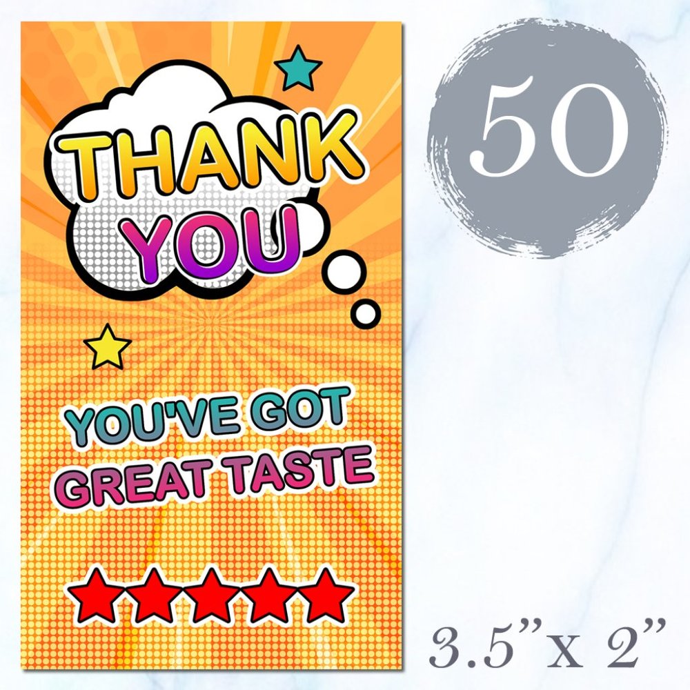 50 Thank You Cards